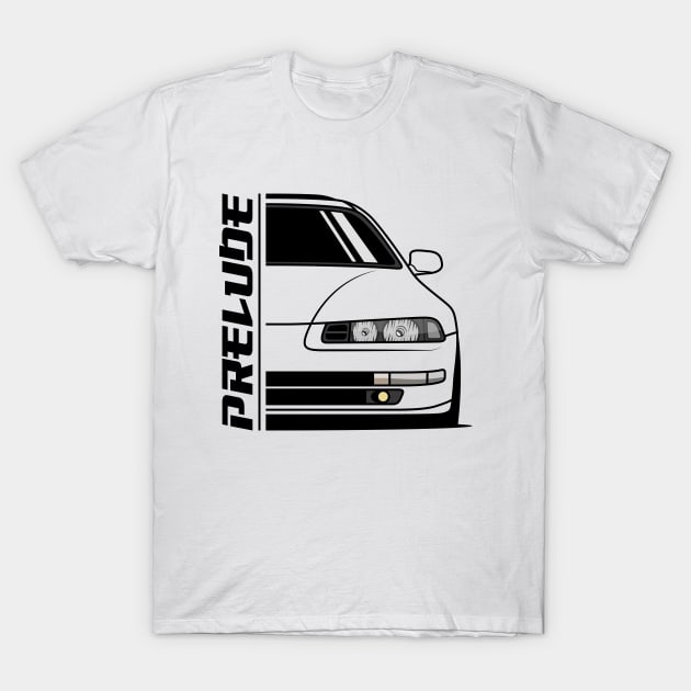 Front JDM Prelude MK4 T-Shirt by GoldenTuners